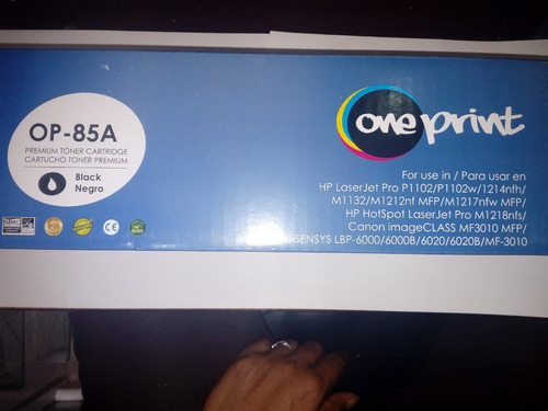 Toner Hp 85 Generico Oneprint Hpce285a Negro
