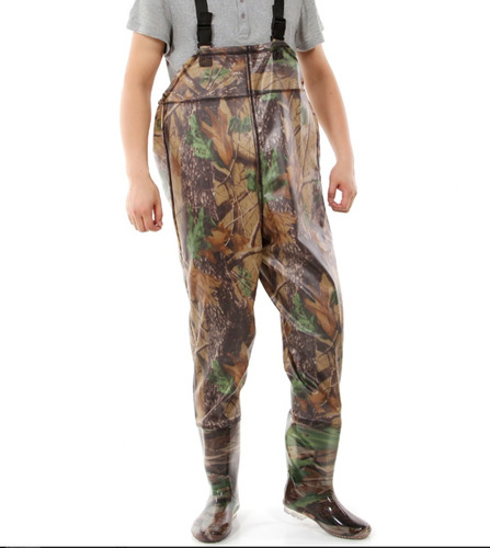 Wader Térmico Camuflado Material Pvc + Nylon Impermeable  