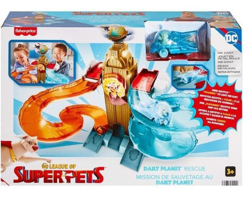 Set de juego Superpets Daily Planet Rescue - Fisher-Price