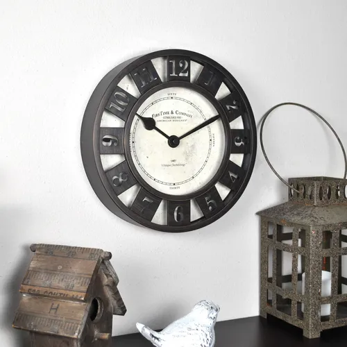 Reloj Pared 8 Bronce Aceitado