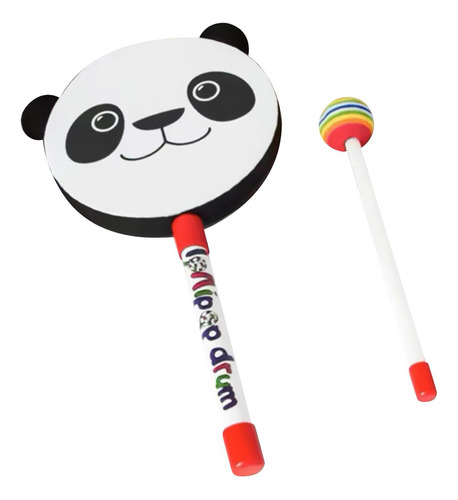 Tambor De Mano De Madera Para Niños, Juguete Musical Con