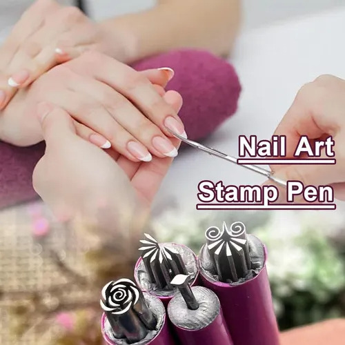 Ferramentas Para Nail Art - Carimbo E Desenho Em Unhas