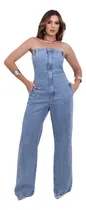 Comprar Macacão Jeans Feminino Tomara Que Caia Tendência Gringa