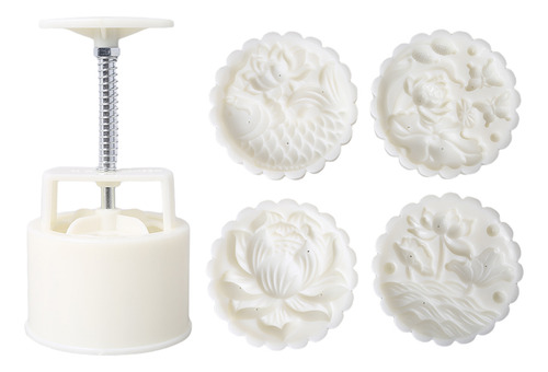 (01 #mold) Cortador De Biscoitos Mooncake Mold 3d Flower Fis