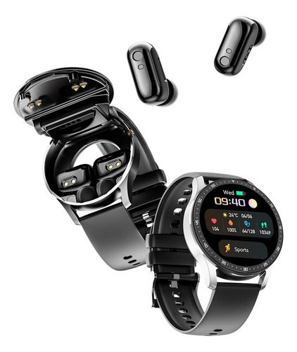 Reloj Monitor De Salud Con Auricular Bluetooth Fitness