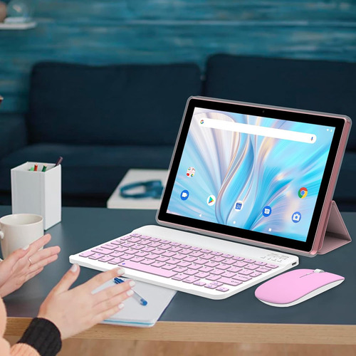 Tablet Zzb 10.1 Android 14 8gb+64gb Com Teclado E Mouse