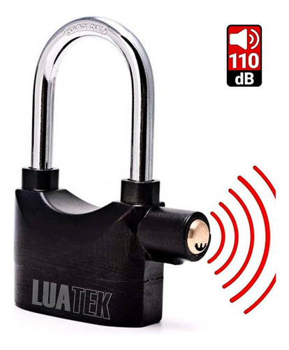 Cadeado Com Alarme Antifurto Prova De Água  Lock