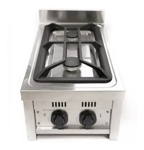 Anafe Corbelli Cook And Food A Gas 2 Hornallas Ac Inox 35 Cm