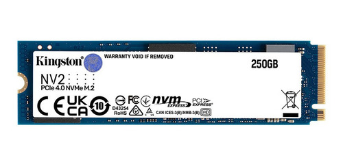 Unidad Solida Kingston M.2 Nv2 Nvme Pcie 250gb Gen 4x4