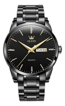 Comprar Olevs Relojes Para Hombres Esfera Negra Relojes Casuales Con