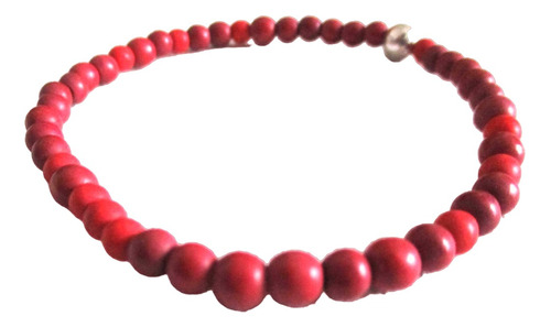 Vishudi Pulsera Cuarzo Turquenita Roja Mini