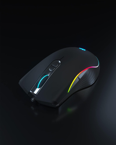 Combo De Teclado De Juegos Y Mouse Con Cable De Qmhaonan, Te