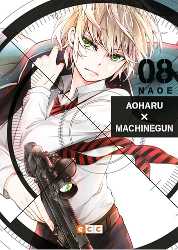 Aoharu X Machinegun # 08, De Naoe. Editorial Ecc España, Edición 1 En Español