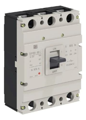 Weg Disjuntor Caixa Moldada 800a 35ka 380v Dwp800l-800-3 *f