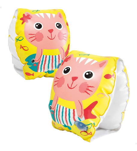 Flotadores Inflables Para Brazo Gatos Intex Bebes Full