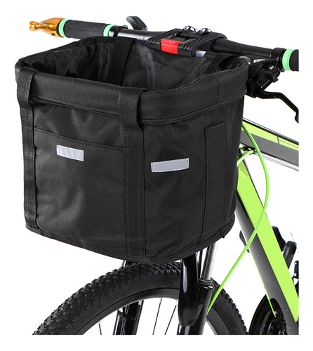 Cesta Delantera Bicicleta Desmontable Impermeable Manillar M