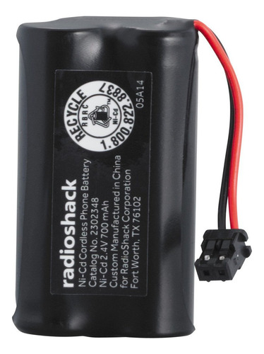 Radioshack Bateria Inalambrica Ni-mh De 2.4 V, 1600 Mah