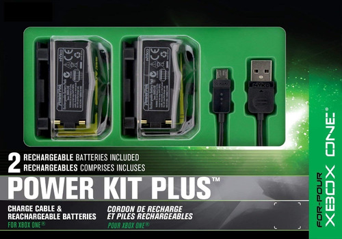 Xbox One ** N Y K O ** Power Kit Plus Cable + 2 Baterias Nvo