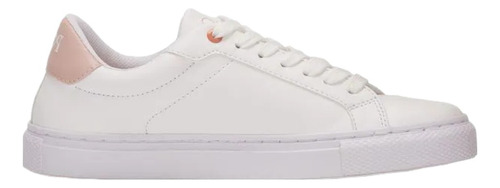 Tenis Liso Blanco Con Rosa Polo Club Dama Casual Escolar