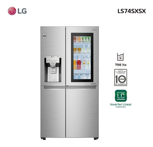 Imagen 2 de 10 de Refrigerador Instaview 689l Ls74sxsx LG - Garantía Oficial
