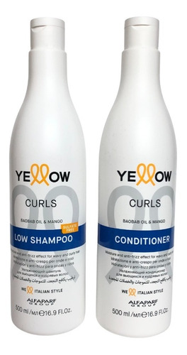  Yellow Curls Shampoo + Acondicionador 500 Ml