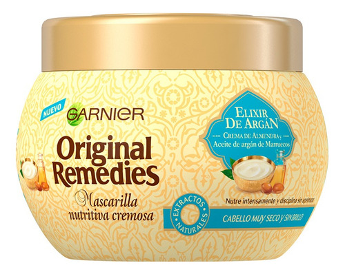 Crema De Tratamiento Elixir Argan 300 Ml Original Remedies