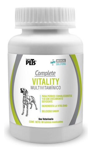 Tabletas Masticables Multivitaminico Perro 60tab Fancy Pets