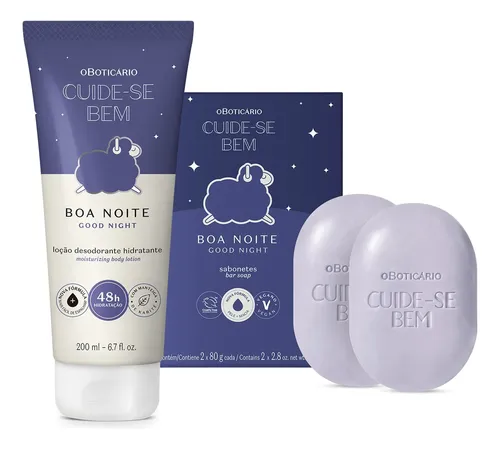 Combo Cuide-se Bem Boa Noite: Loção Corporal 200ml + Sabonet