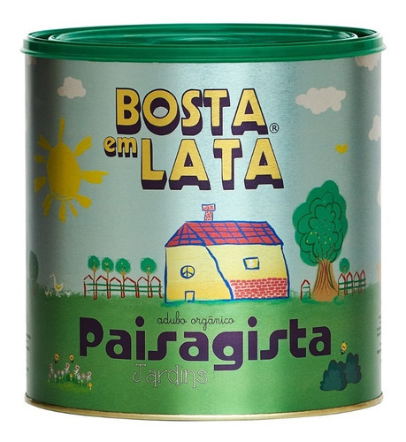 Fertilizante Orgânico Bosta Em Lata Paisagista - 2,3 Kg