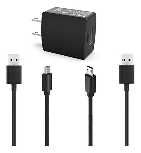 Cargador De Ca De 2 Cables Apto Para Auriculares Samsung Gal