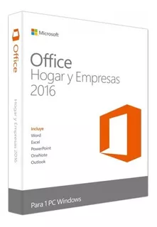 Licencia Microsoft Office Hogar Y Empresa 2016 Dvd