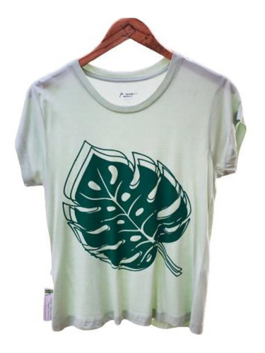 Imagem 1 de 5 de Camiseta Feminina Viscose De Bambu Costela De Adão Bamboo