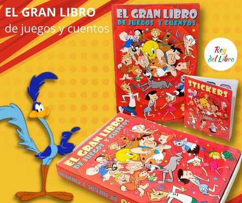 Libro Gigante Con Cuentos Juegos Actividadesstickersiuy