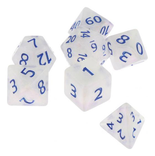 Juego De Dados De Varios Lados D20 D12 D10 D8 D6 D4 3 Piezas