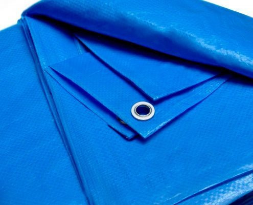 Cobertor Cubre Pileta Rafia Lona Azul Ojales 2.90 X 3.90 M