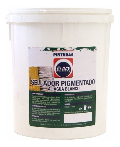 Sellador Pigmentado Al Agua Elbex 3,6 Lts. - Ferremundo