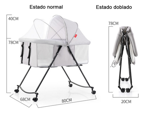 Cuna Corral, Cuna De Viaje Plegable Con Mosquitera
