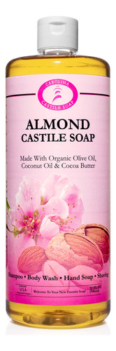 Carolina Almond Castile Soap Liquid  Jabon De Aceite De Oli