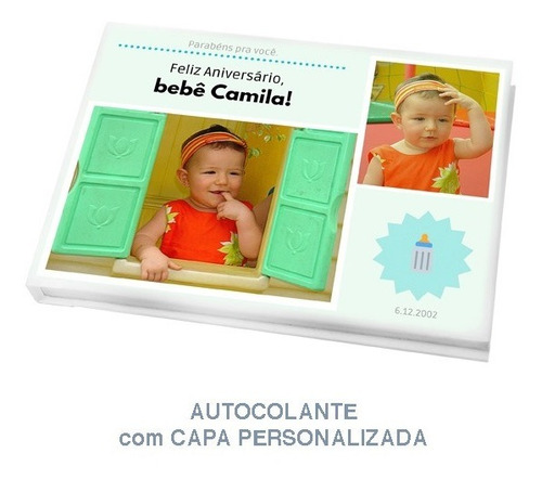 Álbum Autocolante Personalizado Para 40 Fotos 20x30 Horizont
