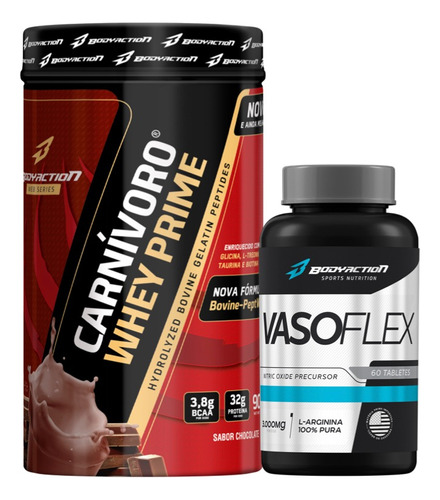 Carnivoro 900g Isolate + Vasoflex Vasodilatador Body Action