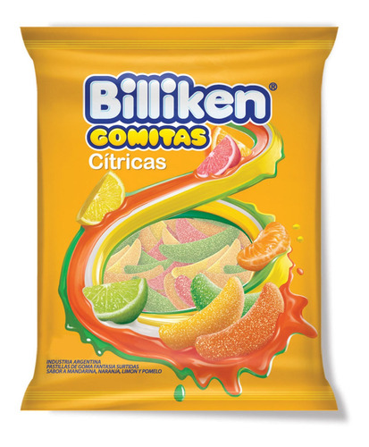 Gomitas Billiken Cítricas sin TACC 800g