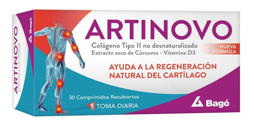 Artinovo Regeneración Natural Del Cartílago Colágeno 30 Comp