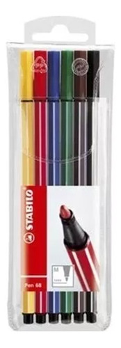 Stabilo Rotulador Premium Pen 68 - 6 Lápices Punta Robusta