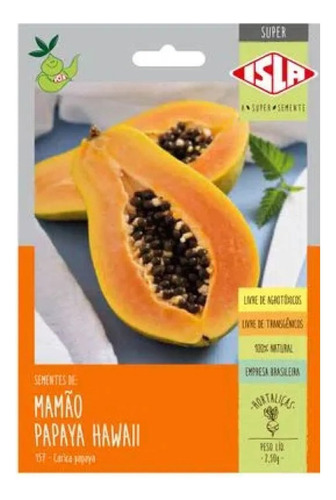 Sementes De Mamao Papaya Hawaii Env C/ 2.50gr De Sementes