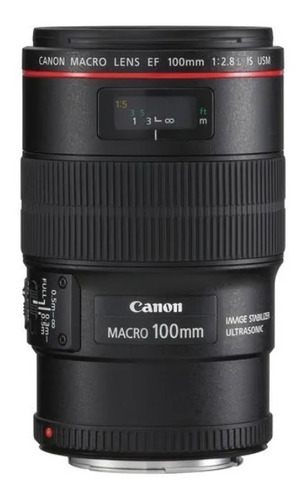 Imagem 1 de 6 de Lente Canon Ef 100mm F/2.8l Macro Is Usm Pronta Entrega
