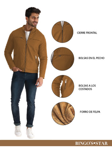 Chamarra Piel De Durazno Para Hombre Tallas Especiales