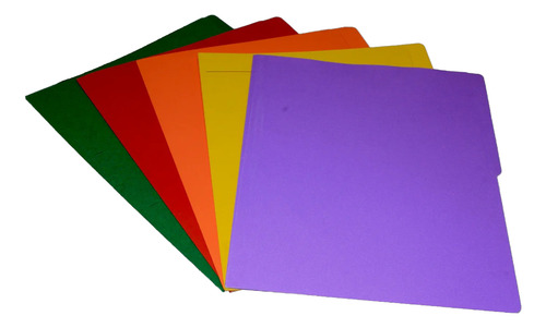 Folders Tamaño Carta De Color C/100 Piezas