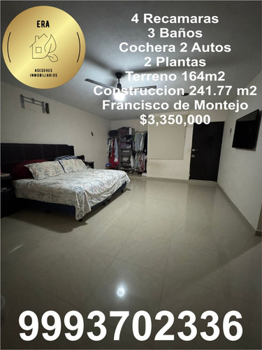 Casa De 4 Recamaras Y 3 Baños En Excelente Ubicacion En Merida Francisco De Montejo