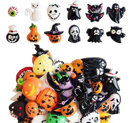 Adornos Figuras De Resina  Halloween 50pzs 