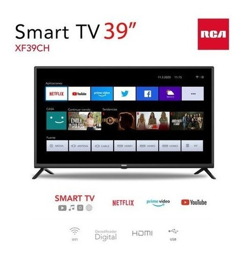 Imagen 2 de 2 de Smart Tv Rca 39 Xf39ch Full Hd Bluetooth Techcel Envío Full